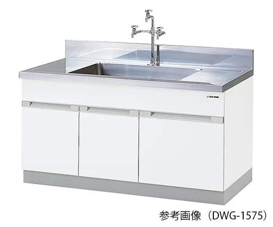 3-5791-11　水槽不锈钢 (SUS304) 1200 x 750 x 800 mm　DWG-1275