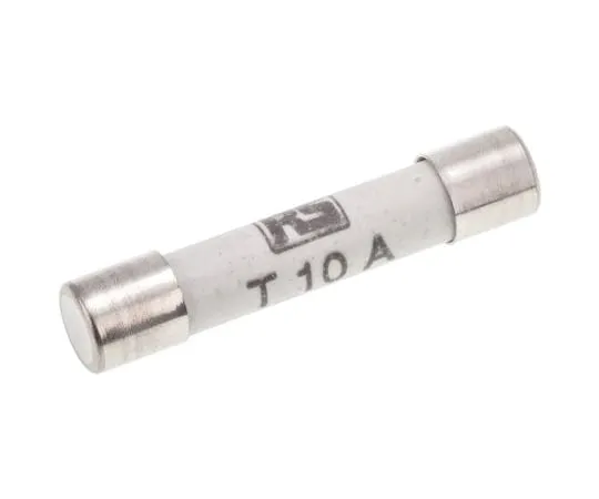 63-4618-43　RS PRO,10A陶瓷墨盒保险丝，6.3 x 32 mm,速度T　414-061