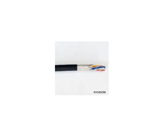 62-0825-90　机器人电缆KVC-43ZSB (带屏蔽) 80°C150V额定 (0.3平方外径5.1毫米) 1米　KVC-43ZSB1P-0.3SQ