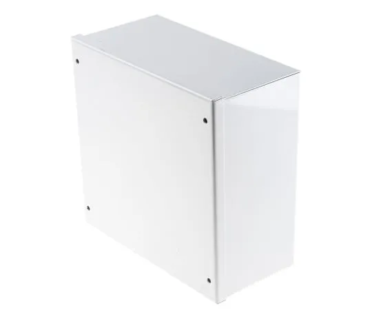 63-4592-32　RS PRO灰色冷轧钢仪器盒，200 x 200 x 100 mm　232-197