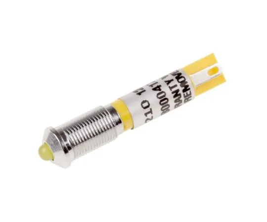 63-4586-91　RS PRO黄色指示器，12 V直流，6毫米安装孔尺寸，焊点终止　210-210