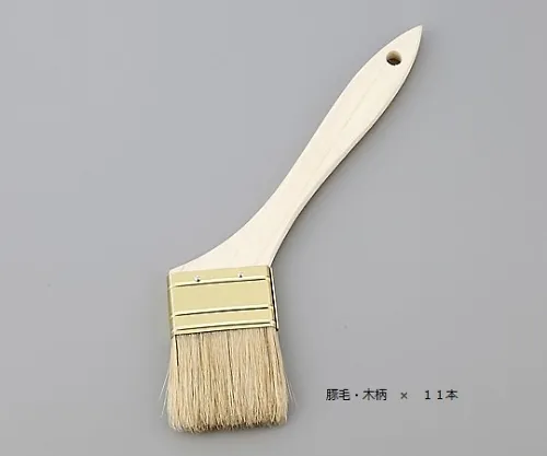 1-1641-61　［已停用］刷猪毛，木柄30毫米1盒 (11个)　712