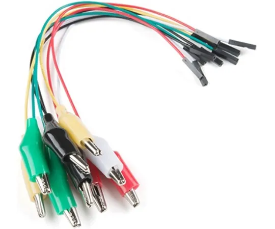 67-0420-45　Alligator Clip with Female Header (10 Pack)　CAB-15186