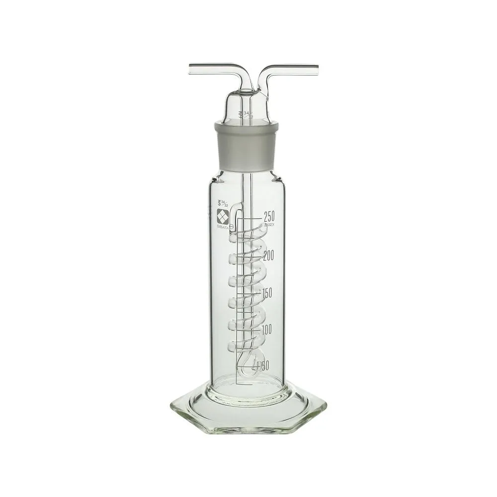61-4424-59　气体清洗瓶标准接地接头，沃尔特型250mL　014610-250