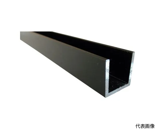 64-5008-51　Aluminum Channel 15 x 15 x 2.0 Black 4 m　FE101K