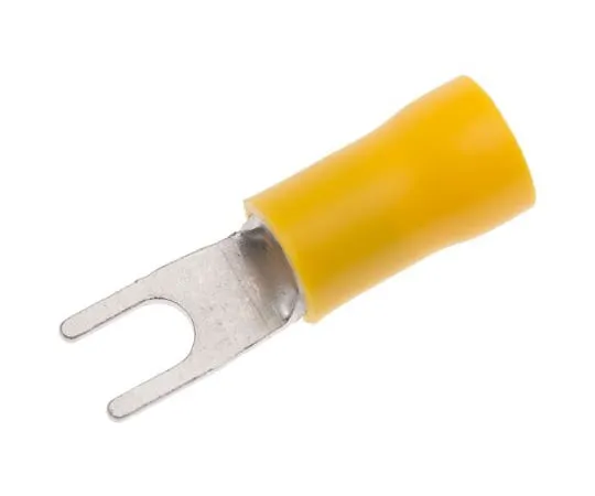 63-4641-55　RS PRO绝缘压痕铁锹连接器，2.5mm2至6mm2,12AWG至10AWG,M3.5柱尺寸乙烯基，黄色　534-503
