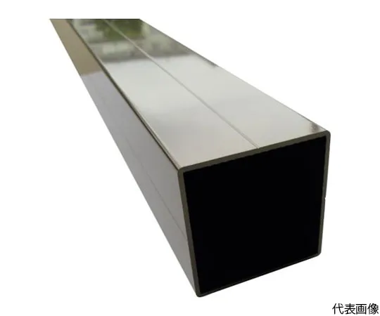 64-5012-40　Aluminum Square Pipe with Angle R2 with 1 V Groove 50 x 50 x 1.6 Black 2 m　HP303K