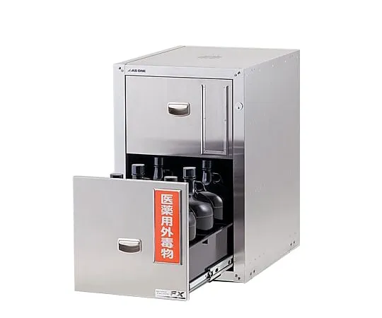 3-5823-36　盖龙瓶室环氧涂层安全柜455×600×700 mm　GYF-3BE