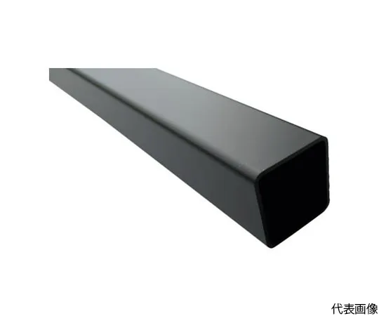 64-5004-01　Aluminum Square Pipe with Angle R3 25 x 25 x 1.2 Black 4 m　FB106K