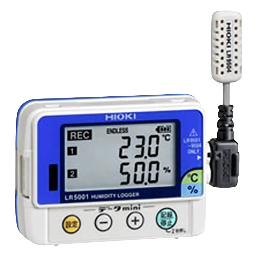 1-5840-31-20　Data mini (temperature/temperature/humidity model)/temperature/humidity Logger with Calibration Certaificate　LR5001
