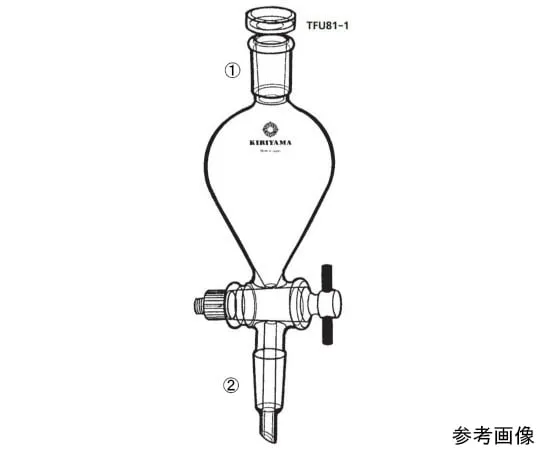64-1068-07　氟塑料插头连接式分离式漏斗 (赫兹式)　TFU81-1-1