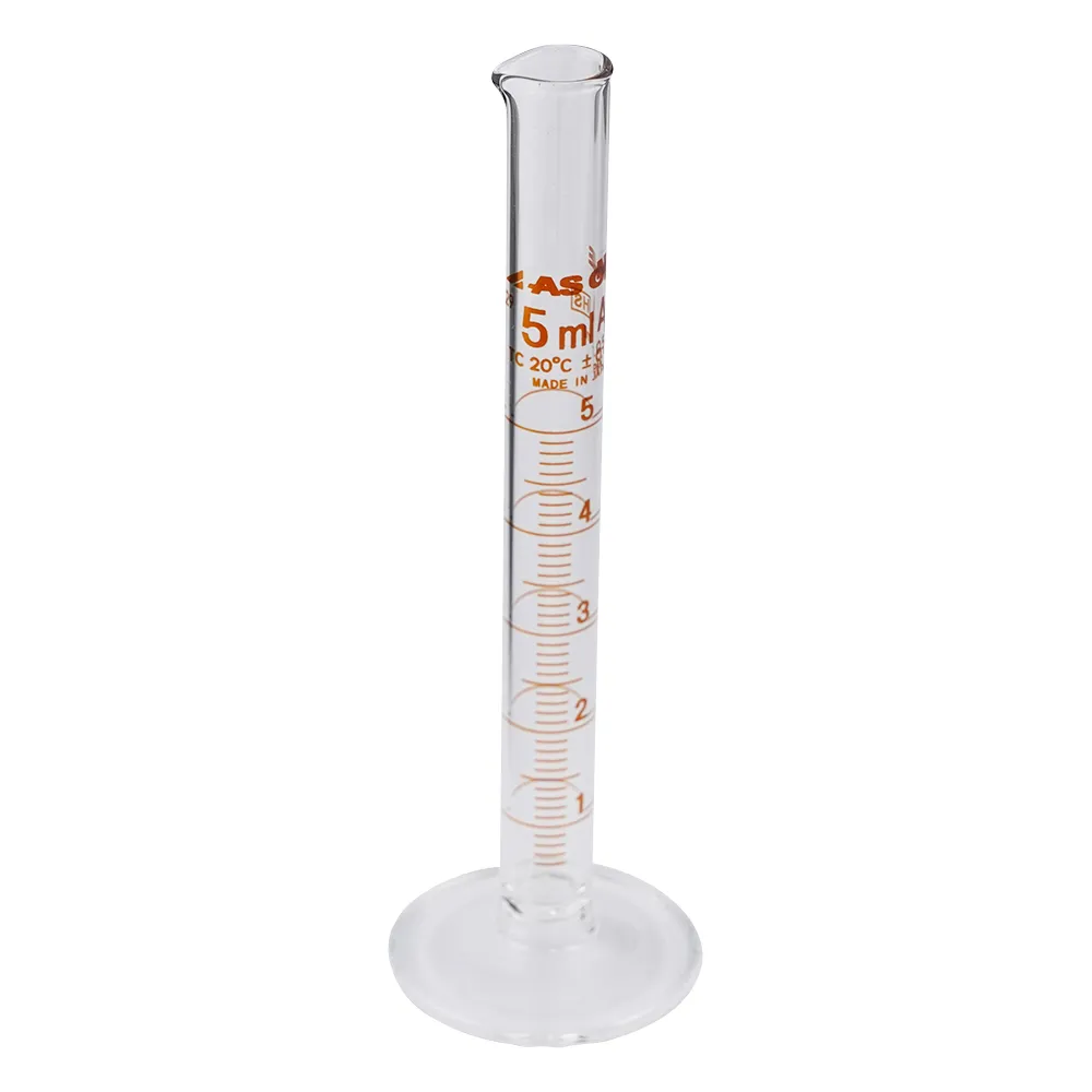 1-8562-01-56　Graduated Cylinder High Precision 5 mL with English Calibration Certificate