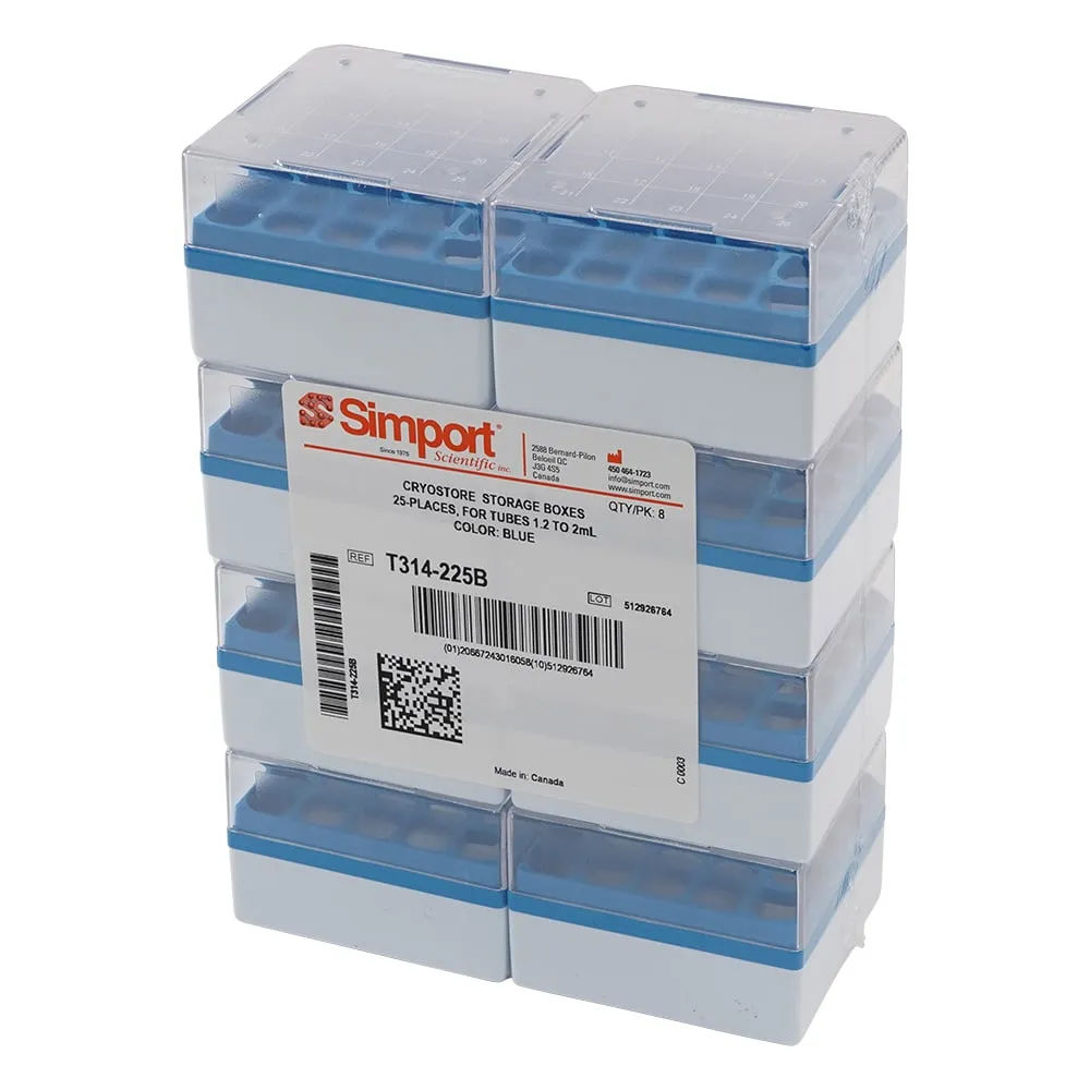 3-8635-01　Cryostorage Box CryostoreTM Blue 8件　T314-225B