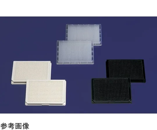 3-1714-35　384 Well Microplate (PP) U-Bottom Natural Unsterilized 1 Box (20 Pieces x 6 Packs)　264573