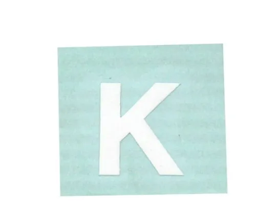 61-7397-52 字符印章K白色15毫米 CL15W-K