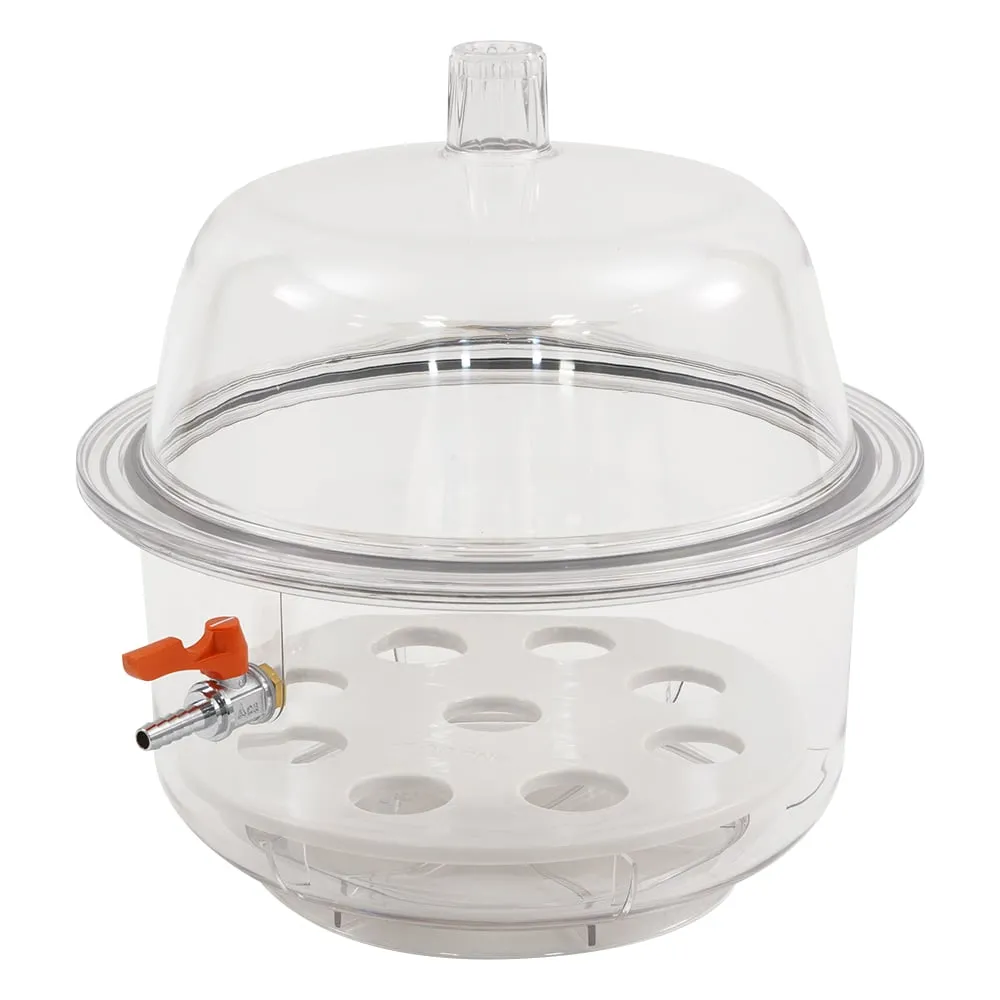 1-066-21　带有挂钩的真空多花干燥器9L　240