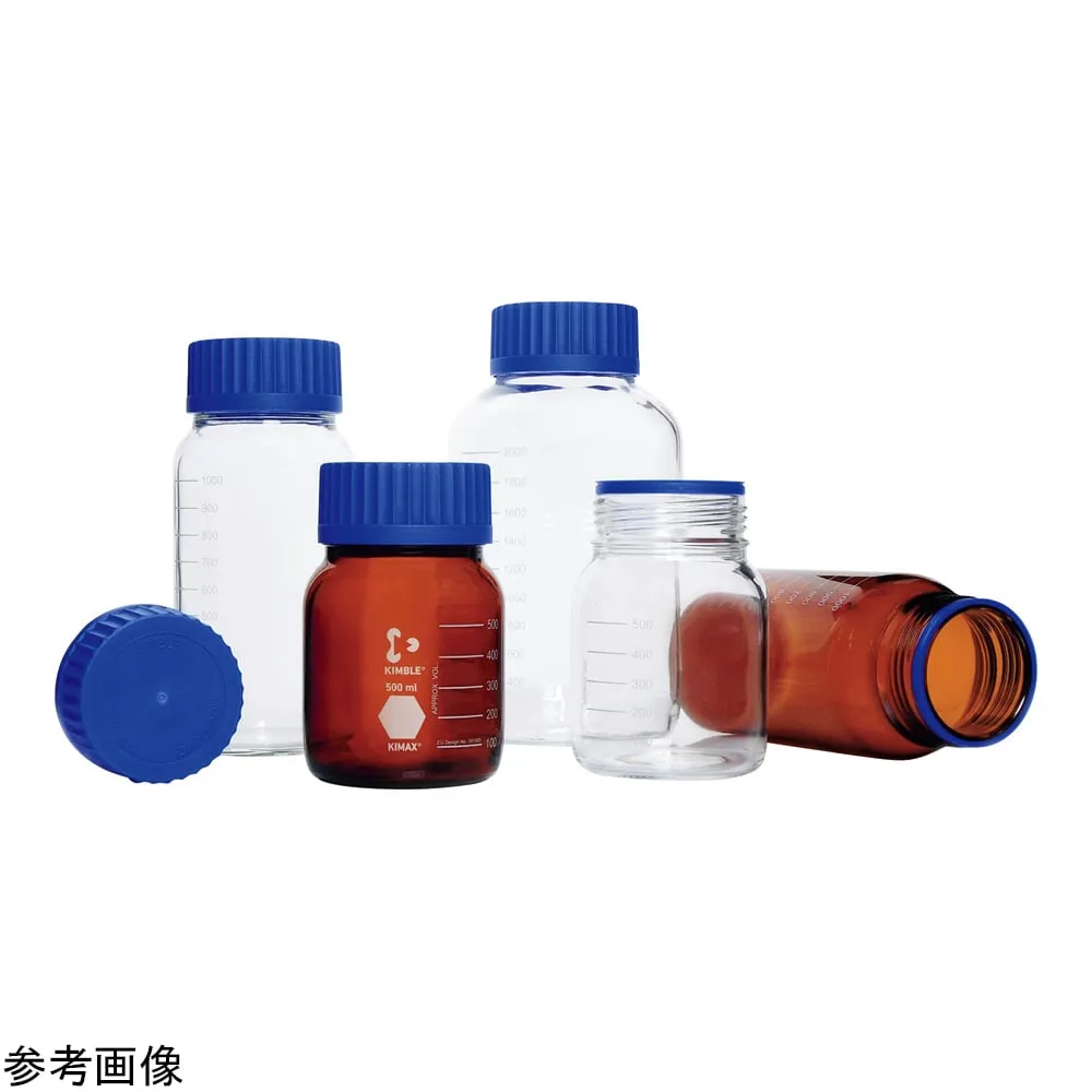 4-5035-01　Wide Mouth Screw Cap Bottle, GL 80 250 mL　14393-0250