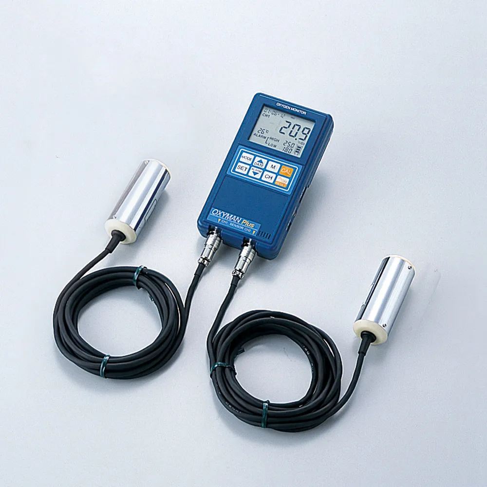 1-5664-24-20　氧气监视器 (OXYMAN) 传感器分离x 2用校准证书　OM-25MP20
