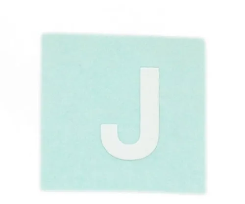 61-7397-51　字符印章J白色15毫米　CL15W-J