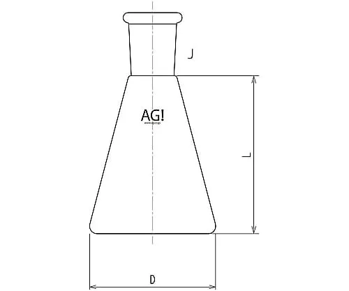 61-3629-32　半微量艾氏烧瓶10mL 15/20　3250-010-1M