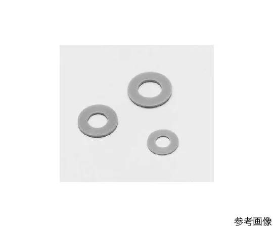 64-6184-70　Flat Washer for Insulation (PPS) for M5 10 phi x 5.3 phi x 1.0 mm (100 sheets)　WQ5