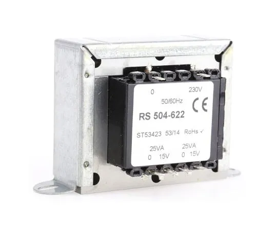 63-4636-70　RS PRO50VA2输出机箱安装变压器，15V交流　504-622