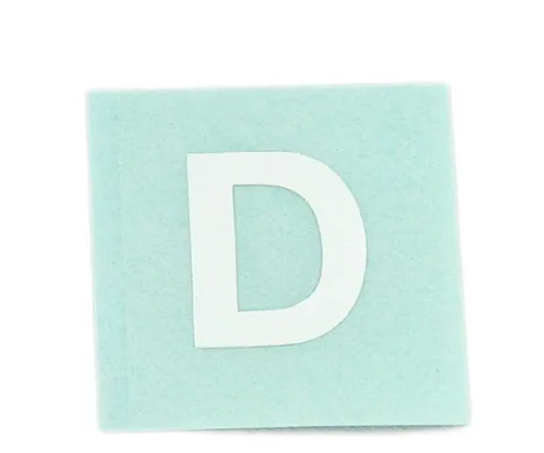 61-7397-45 字符印章D白色15毫米 CL15W-D