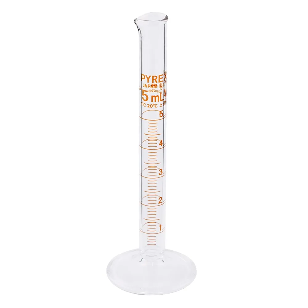 62-4865-16-20　PYREXR JIS Graduated Cylinder 5mL with Calibration Certificate　3022JIS-5