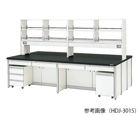 3-7860-01　实验室中心工作台 (架型) 1800×1200×800/1800 mm　HDJ-1812