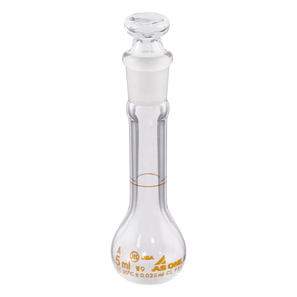 1-8564-01-56　Volumetric Flask White 5 mL with English Calibration Certificate