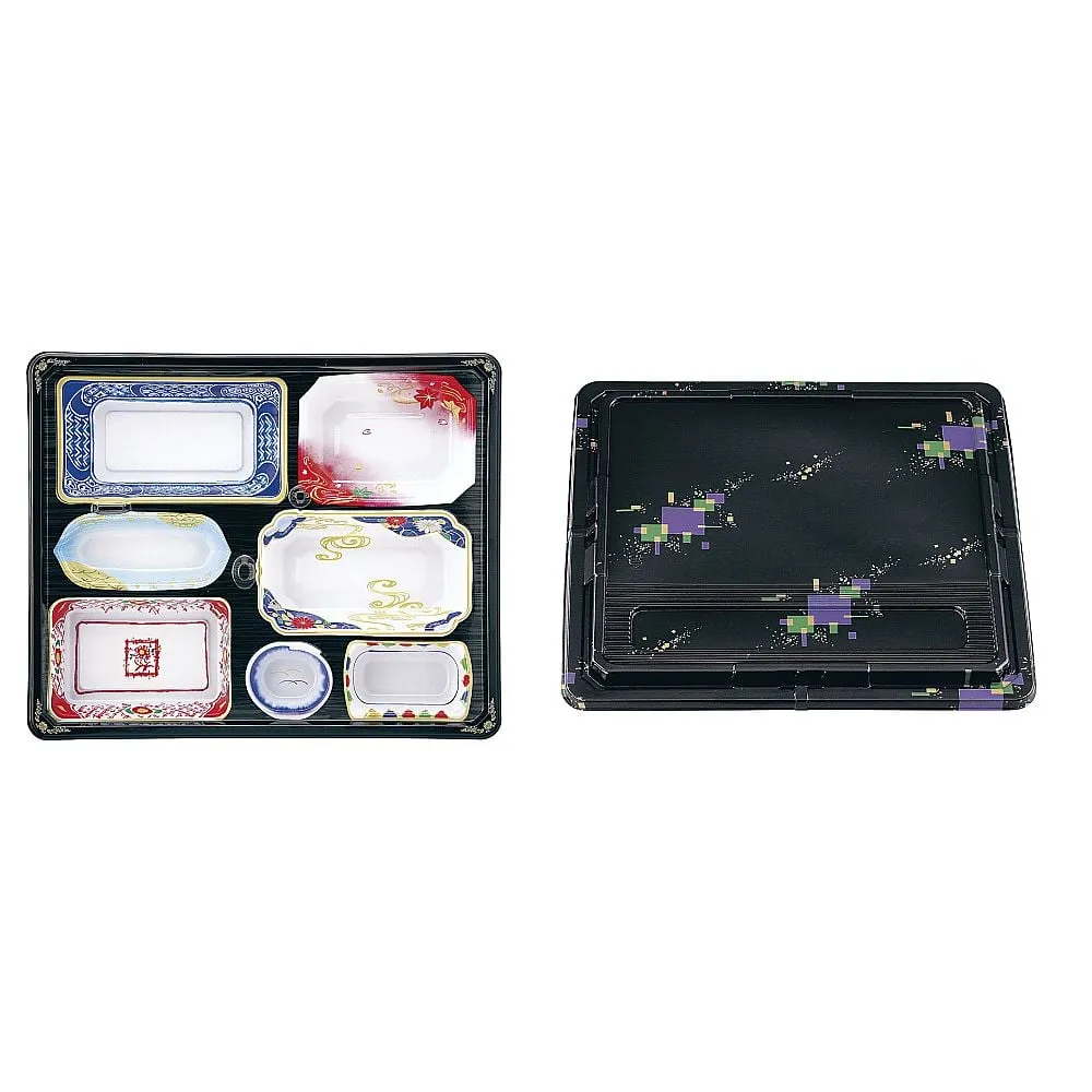 62-6652-44　One-Way Kaiseki Meal Set Lid Sanmai (20 Set Pack)　T-238