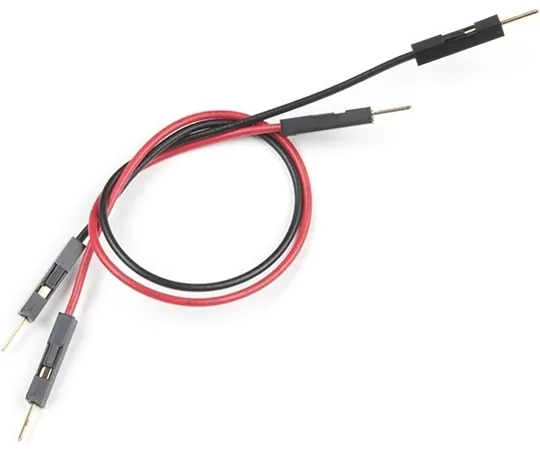 67-0425-85　Jumper Wires Premium 6in. M/M - 2 Pack (Red and Black)　PRT-16662