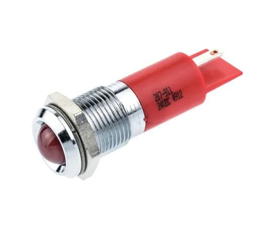 63-4586-21　RS PRO红色指示器，24 V直流，14 mm安装孔尺寸，焊点终止　207-911