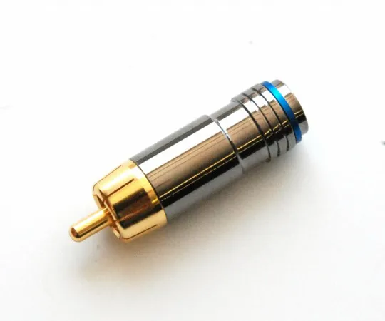 63-3109-20　RCA Plug blue 8phi wire　RP-1141ZAG-B-BE