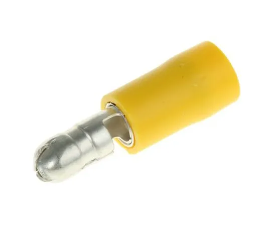 63-4641-90　RS PRO绝缘公圈弹孔连接器，2.5mm2~6mm2,12AWG~10AWG,子弹直径5mm,黄色　534-935
