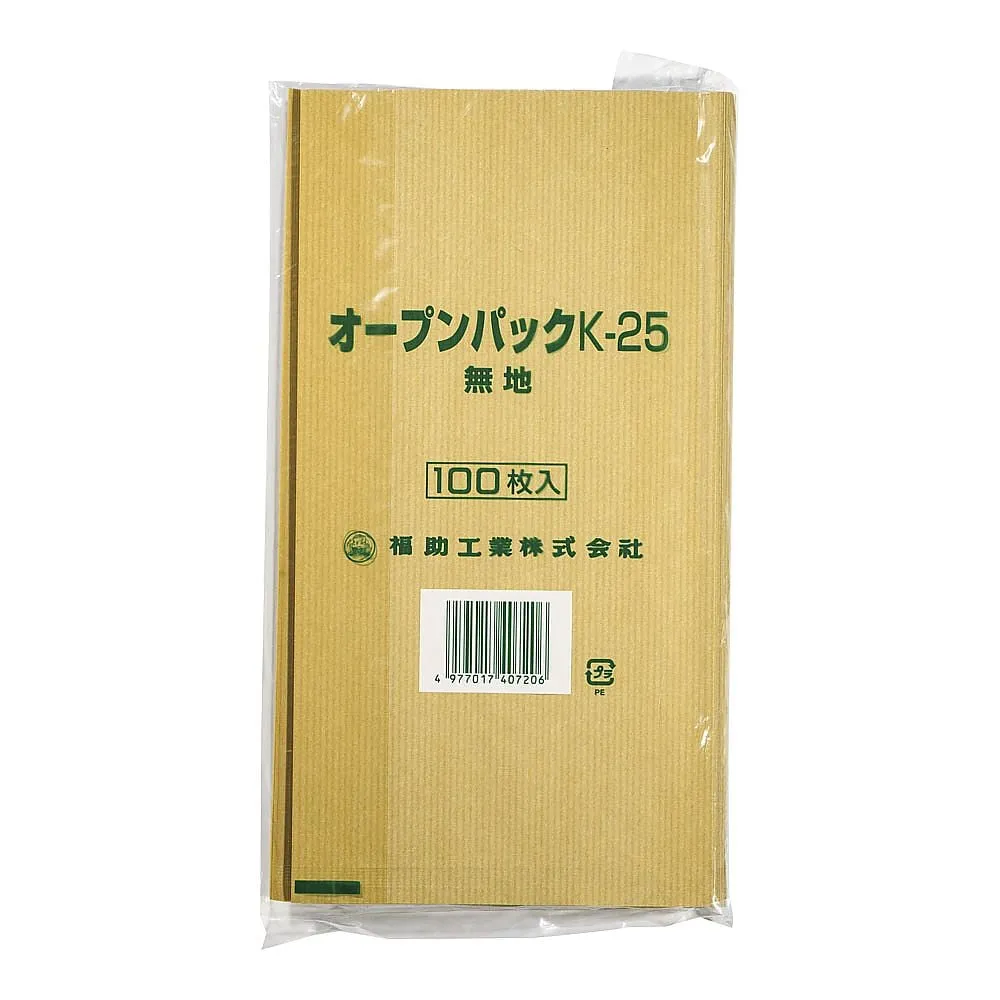 62-6540-81　Open Pack Plain (100 Pieces) K-25　0562173