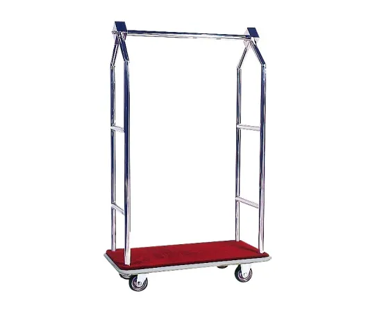 62-1620-95　Stainless Hanger Baggage Cart Flexible 2 Wheels: 125φ　SH-58H