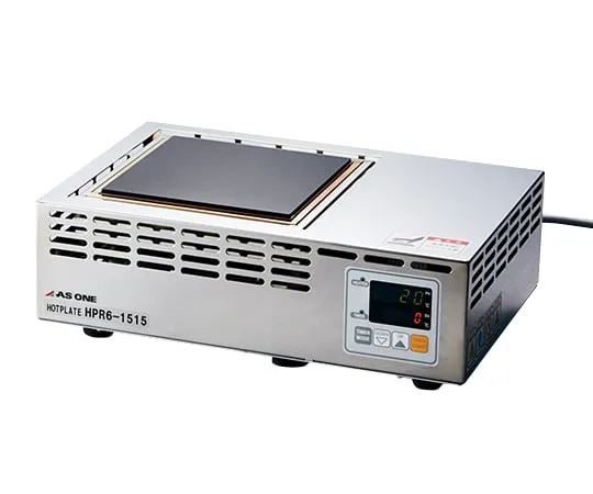 3-6756-01-22　Hot Plate 600 (Chemical-Resistant Top Plate) 150 x 150 mm with Pre-Shipment Inspection Document　HPR6-1515