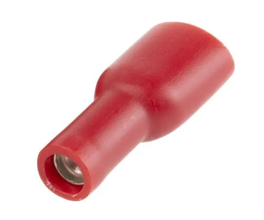 63-4641-43　RS PRO红色绝缘黑桃连接器，6.3 x 0.8mm标签尺寸，0.5mm 2到1.5mm 2　534-351