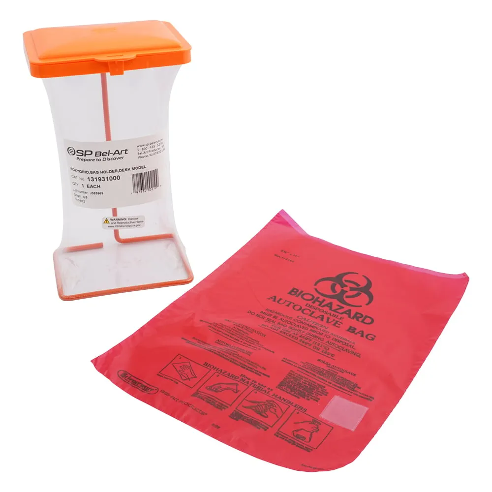 3-6195-01　Biohazard Bag (桌面型) 套装　F13193-0500