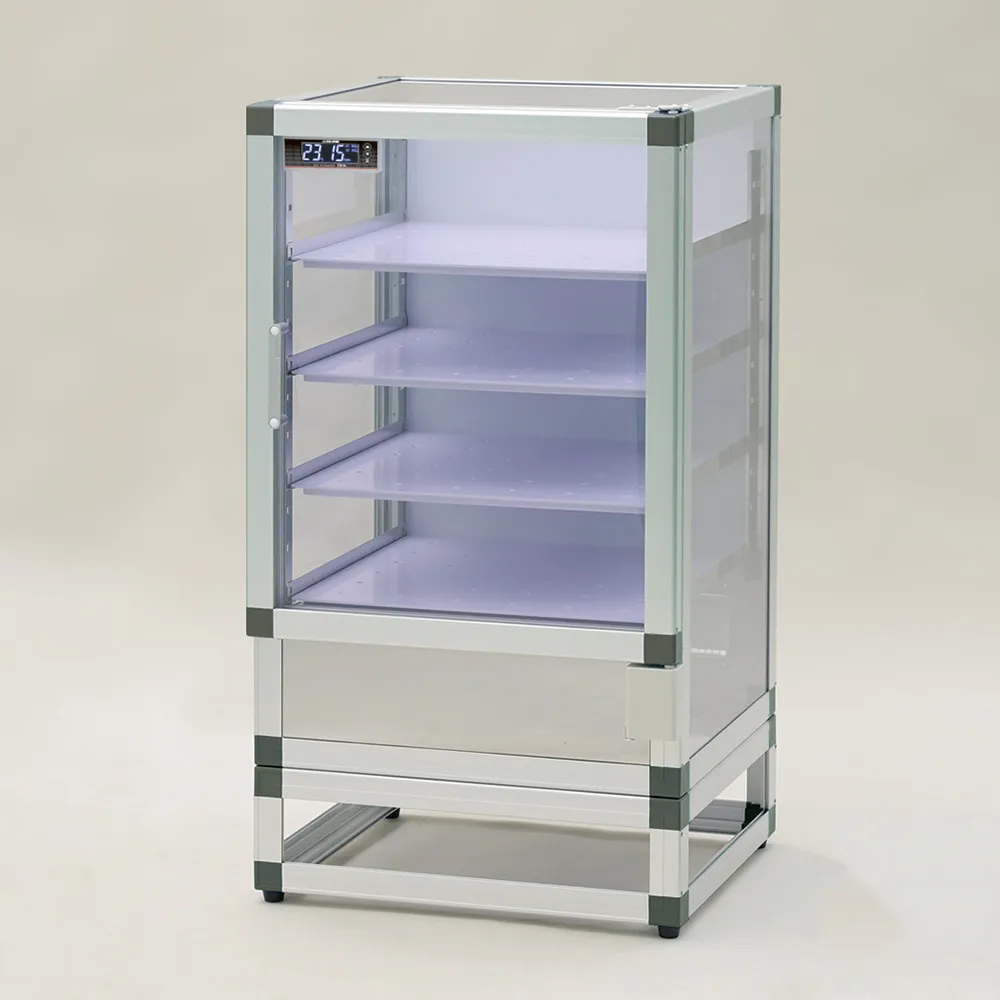 4-6390-01　Auto Dry Desiccators ZEAL (BG) 574 x 560 x 1020 mm Reinforced Plastic Shelf/With Rubber Feet　ZL-BG-P