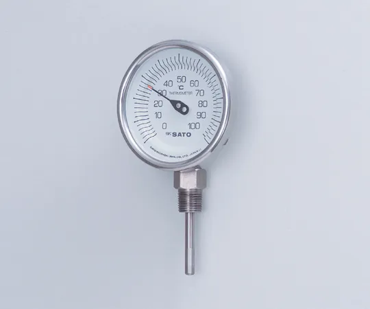 2-1339-01-57　Bimetal Thermometer, Φ8 x 50 mm with Chinese Calibration Certificate　BM-S-90S