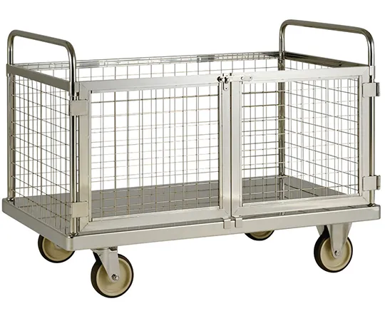 64-0785-57　Stainless steel trolley with wire mesh　MD-9060D
