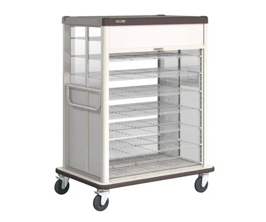 63-7224-78　ELECTOR COO Room Temperature Serving Car, Shutter Type, Basic Type JCSB30RCB Cafe Brown　5402000