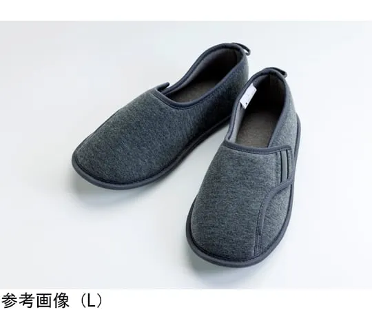 69-0284-28　Disaster Prevention Room Shoes One Leg Only Left Gray M　4606
