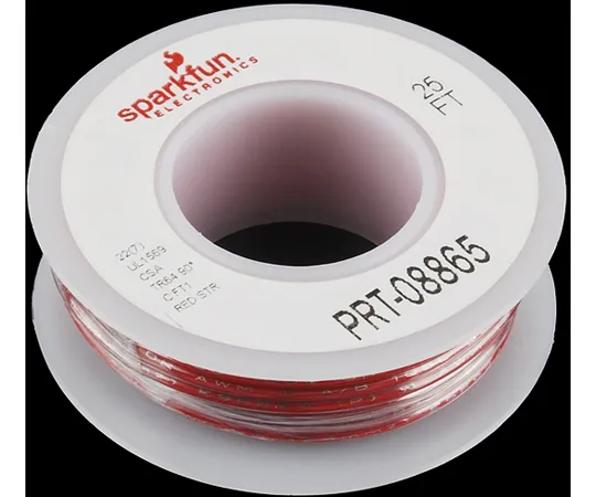 67-0454-36　Hook-up Stranded Wire - Red(22 AWG)　PRT-08865