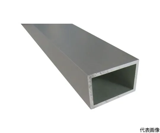 64-5010-63　Aluminum Mold Square Pipe 15 x 25 x 1.5 Silver 1 m　FM173S