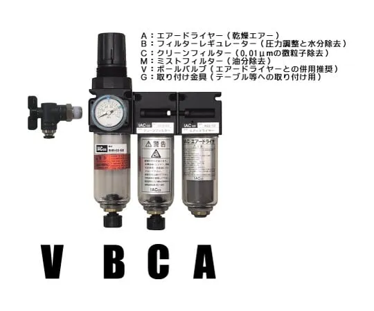 62-0955-73　使用球阀清洁系统(空气干燥机，调节器，过滤器)　ABC-45-V