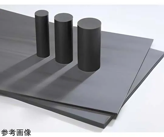 67-6280-32　［Discontinued］Nylon Round Bar (MC501CD R9 Black) φ80 x 200 mm　PAR9D00800-0200