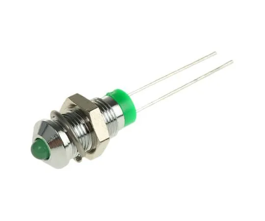 63-4586-41　RS PRO绿色指示器，2V直流，6毫米安装孔尺寸，铅针终止　208-598